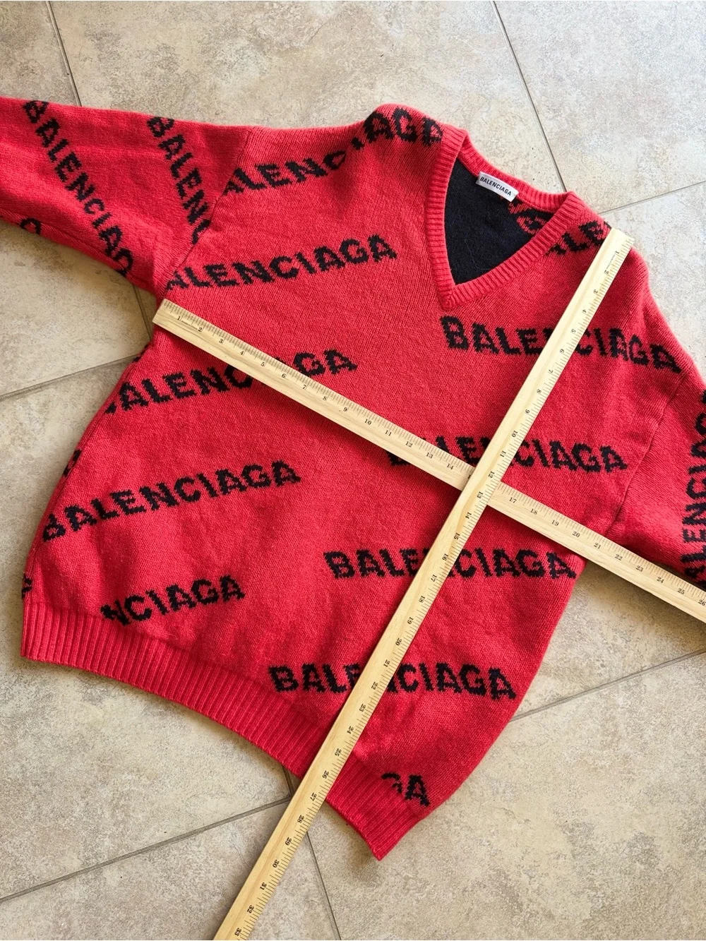 Balenciaga bold red